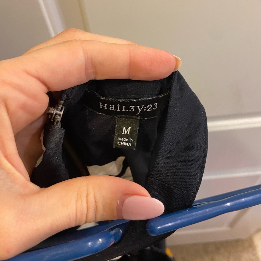 High neck floral dress